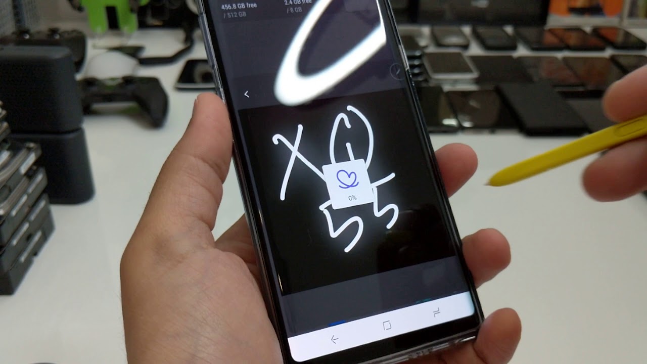 حركات القلم جالكسي نوت ناين Galaxy Note 9 Pen