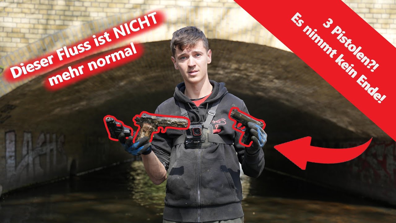 WAFFENFUND l&auml;sst POLIZEI zum EXTREMSTEN FLUSS Berlins ausr&uuml;cken! | MaScottchen & Co Magnetfischen