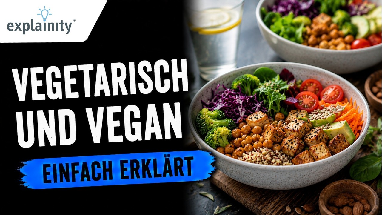 vegetarisch und vegan einfach erklärt (explainity® Erklärvideo)