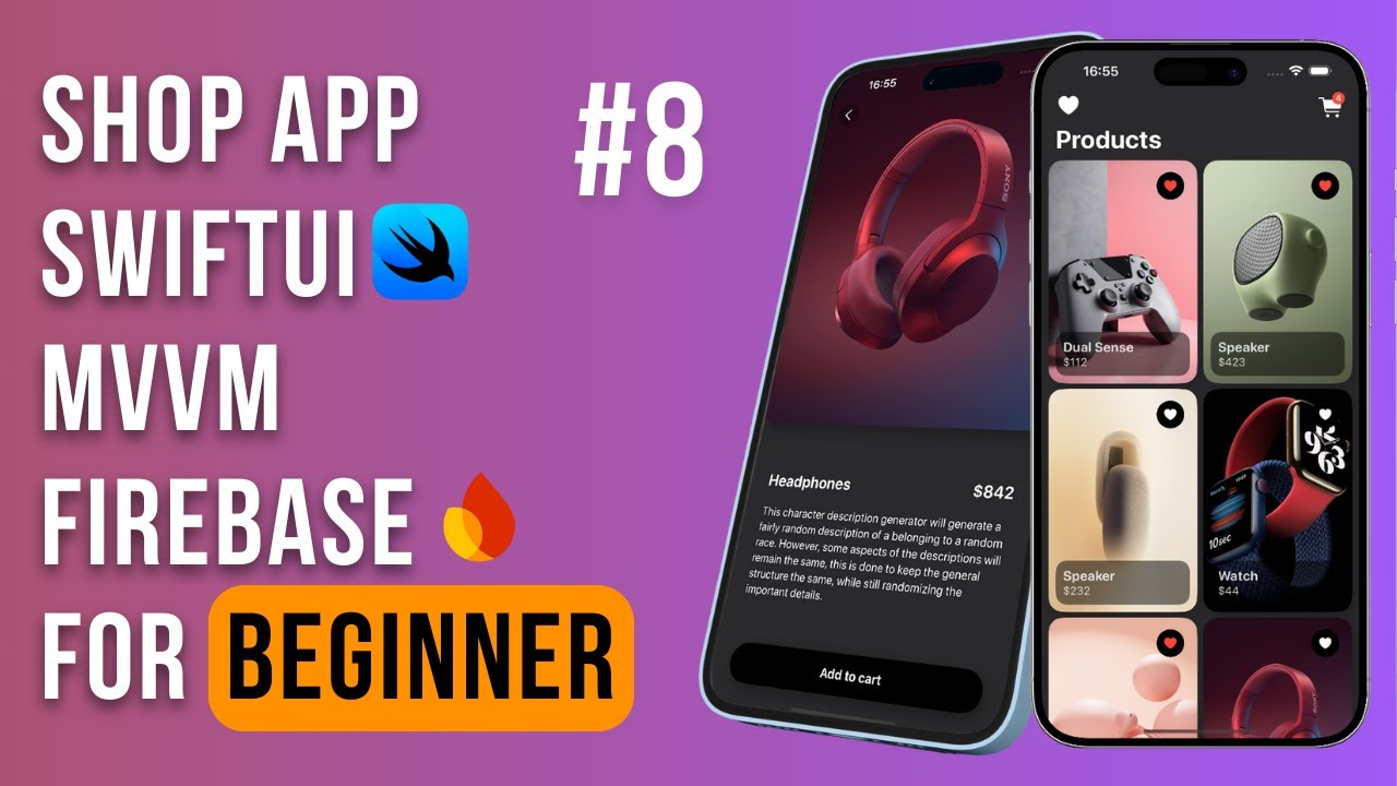 Online Shop / Firebase / SwiftUI / MVVM / Урок 8