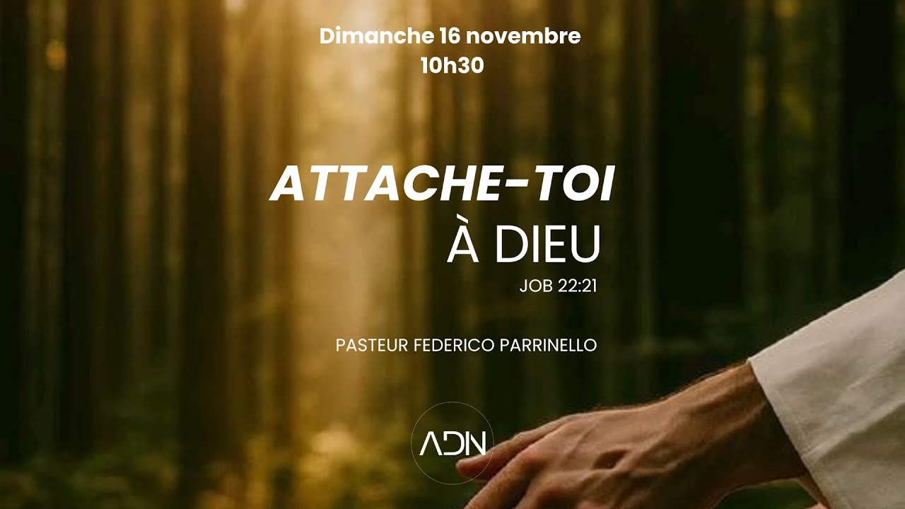 16/11/2025 - "Attache toi à Dieu" - Pasteur Federico Parrinello