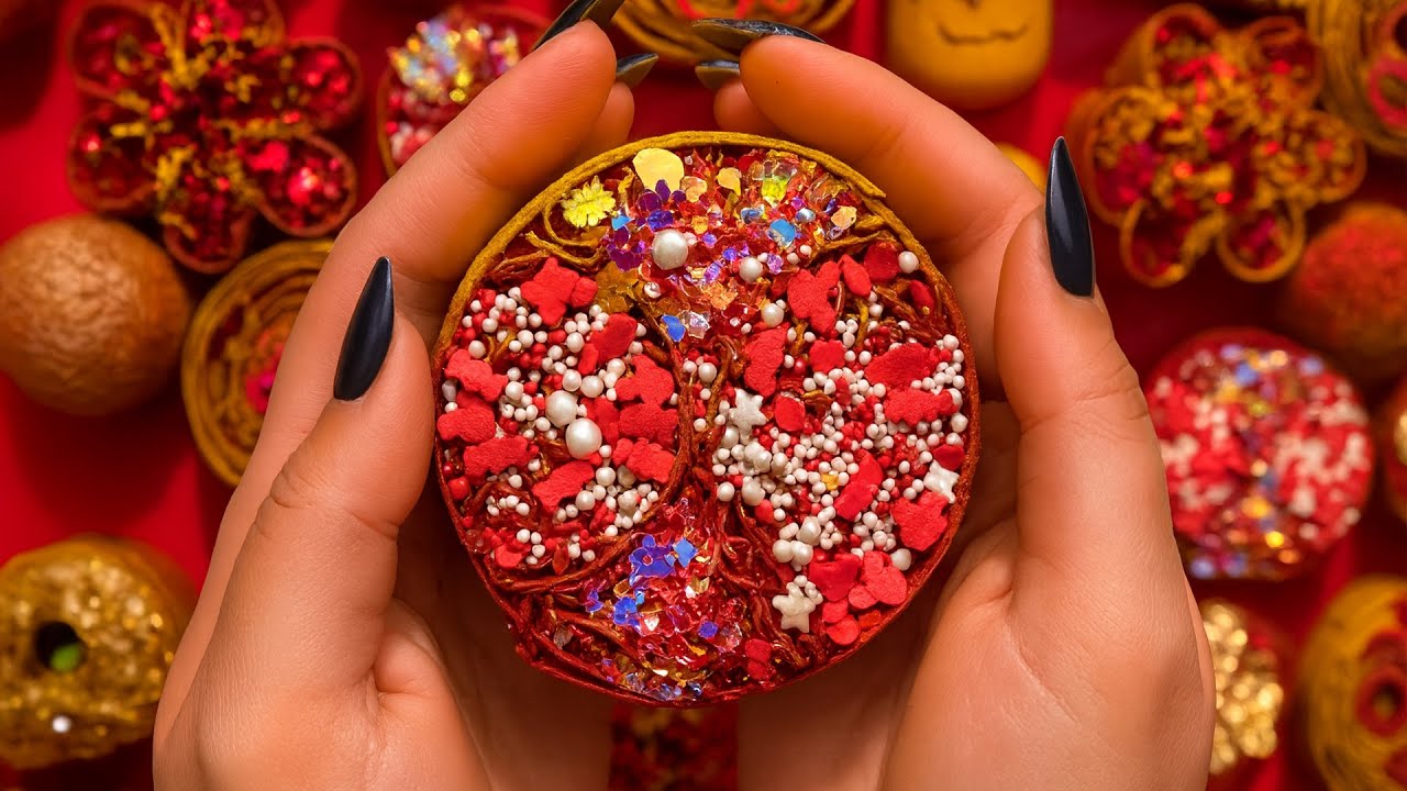 Red & Gold Soap ASMR for Sleep | Oddly Satisfying Soap Sounds That Just Hit Different