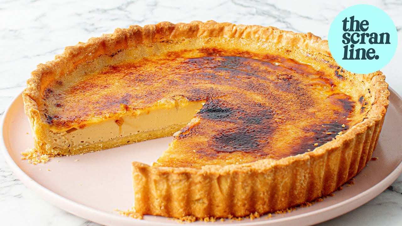 The Toffee Crunch is so satisfying! Creme Brulee Tart- The Scran Line