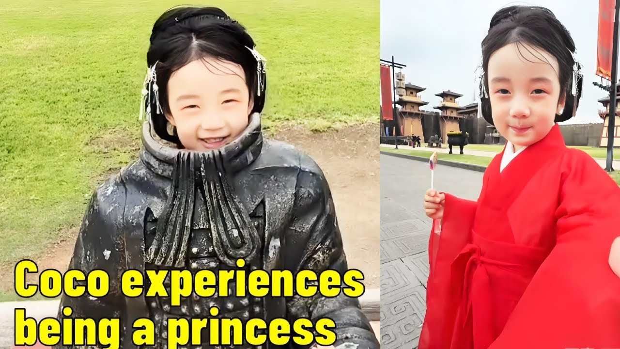 Coco transformed into an ancient princess and toured an ancient palace with her dad—it was so fun