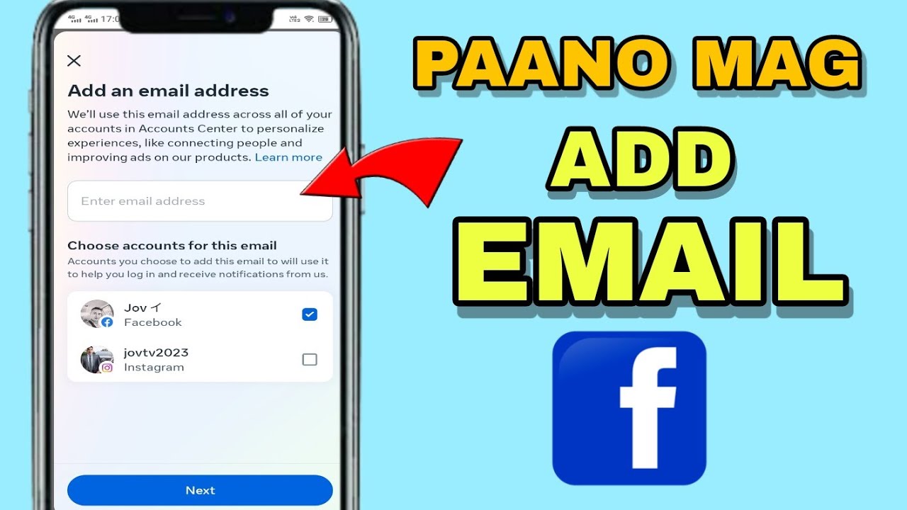 PAANO MAG ADD EMAIL SA FACEBOOK | NEW UPDATE | JOVTV