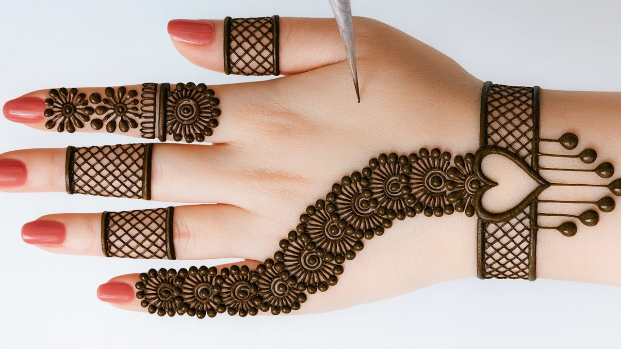 Beautiful mehndi design | easy back hand mehndi design | mehndi design simple | mehndi design | 