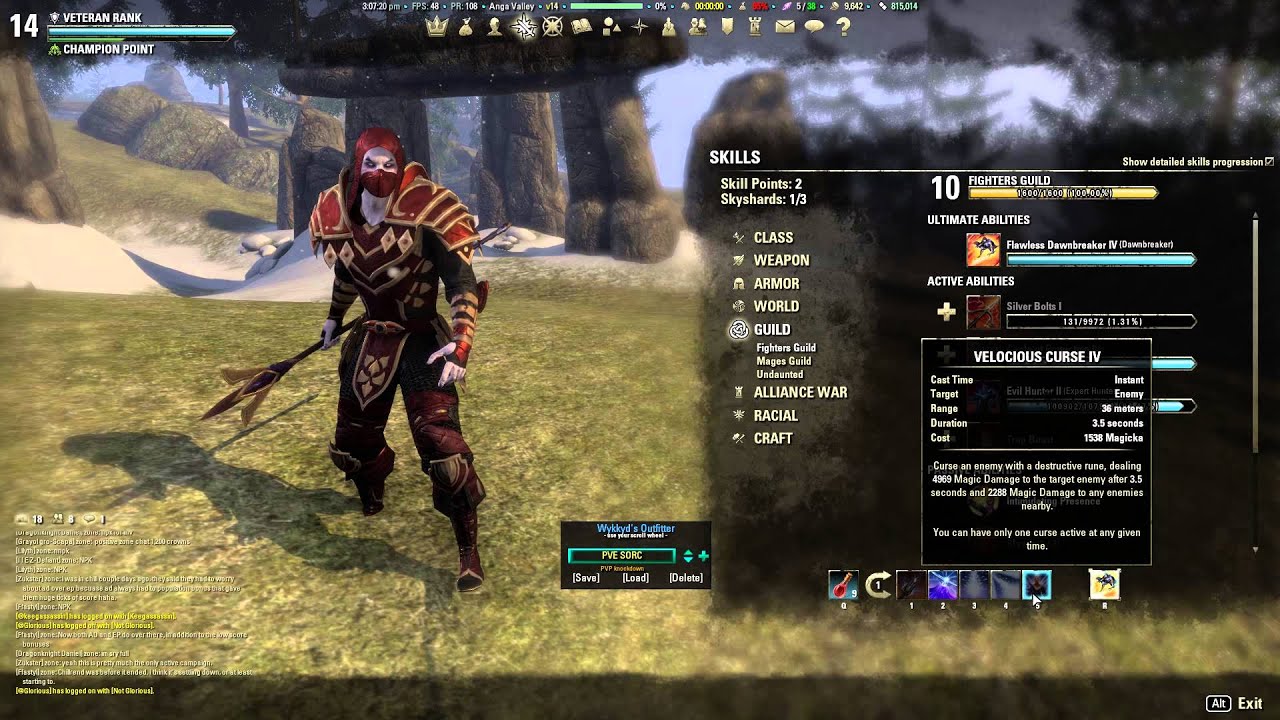 ESO V14 Sorcerer Vampire-Vampire Hunter/Blade Build 1.6 PVP/PVE LIVE