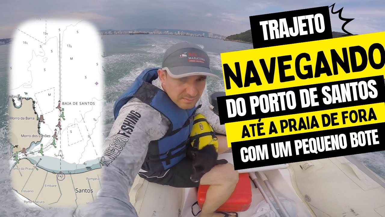 Bote inflável - Porto de Santos x Praia de Fora