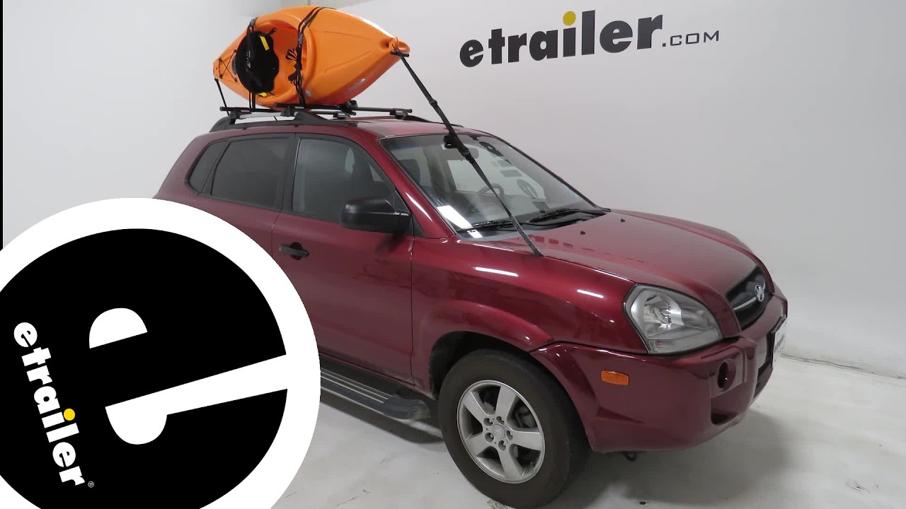 etrailer | Setting up the Yakima BigStack Kayak Roof Rack w/ Tie-Downs on a 2008 Hyundai Tucson