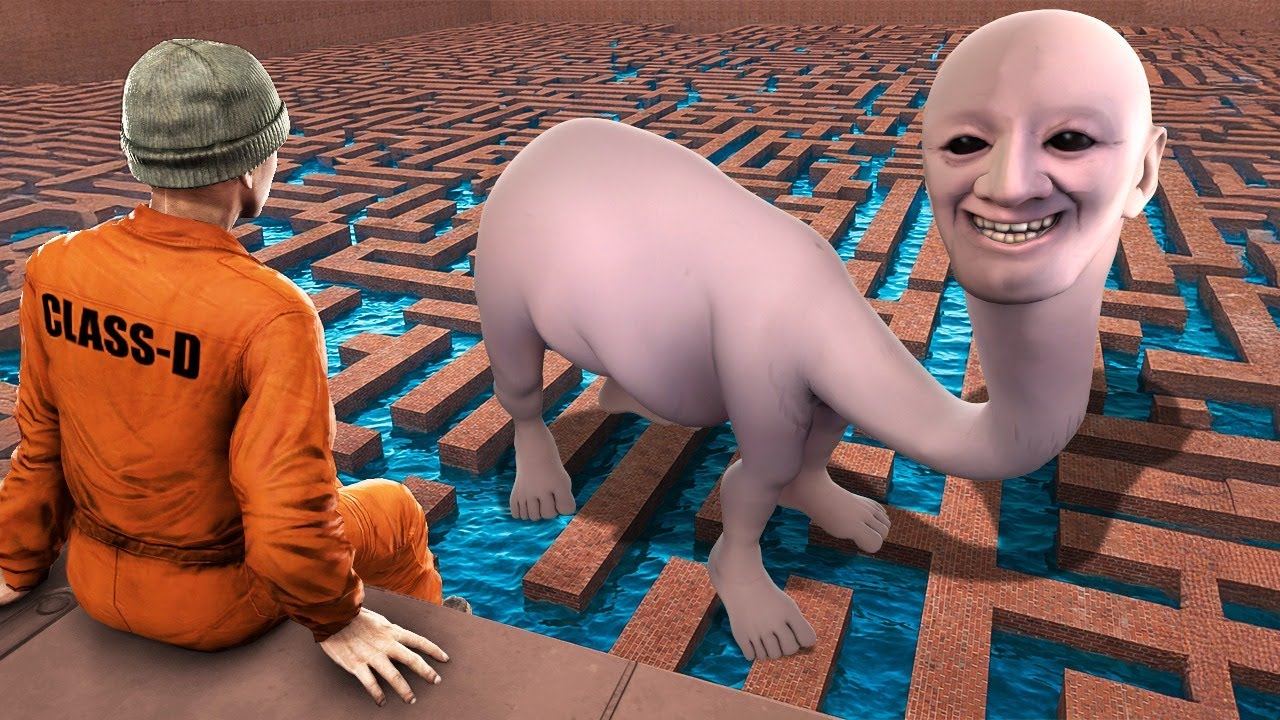 Puede encontrarme LA CRIATURA TALASOFOBIA de WE SWAM TOO FAR en un LABERINTO?! (Garry's Mod Sandbox)