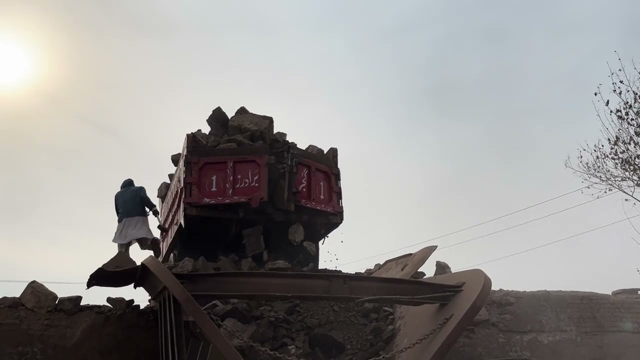 PLAYING With Giant Rocks.ASMR Rock Quarry CRUSHING Oprations primary jaw Crusher in action#asmr