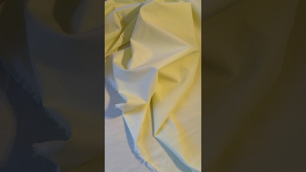 Groene katoen poplin stof met ruitjes - Stoffenland