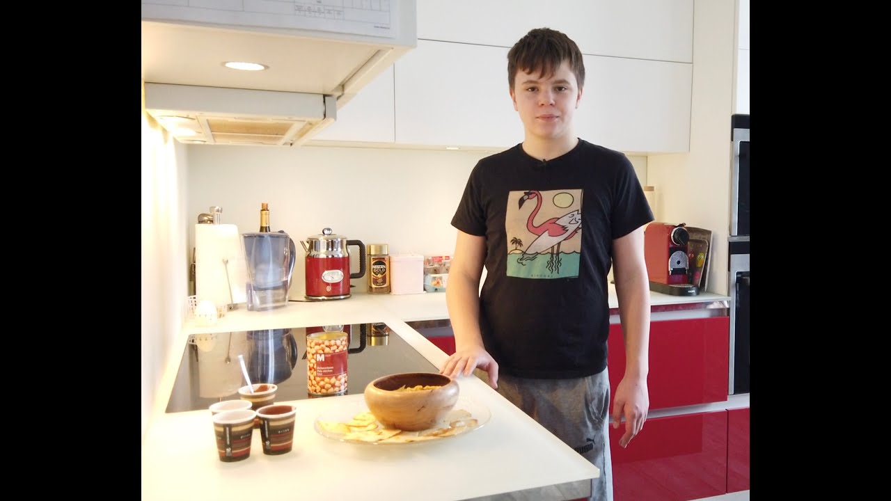 Un apéro + un dessert avec une boite de pois chiche