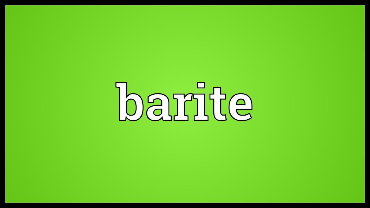 Barite Meaning
