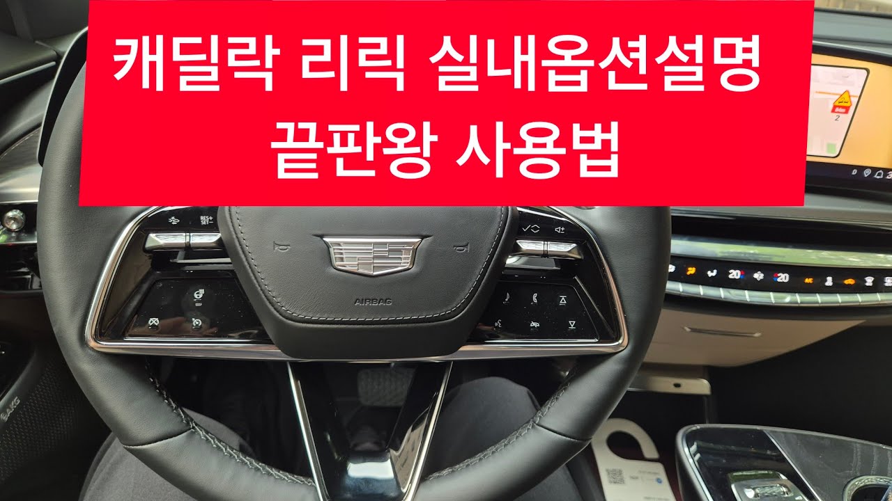 캐딜락 리릭 실내옵션설명 끝판왕 사용법