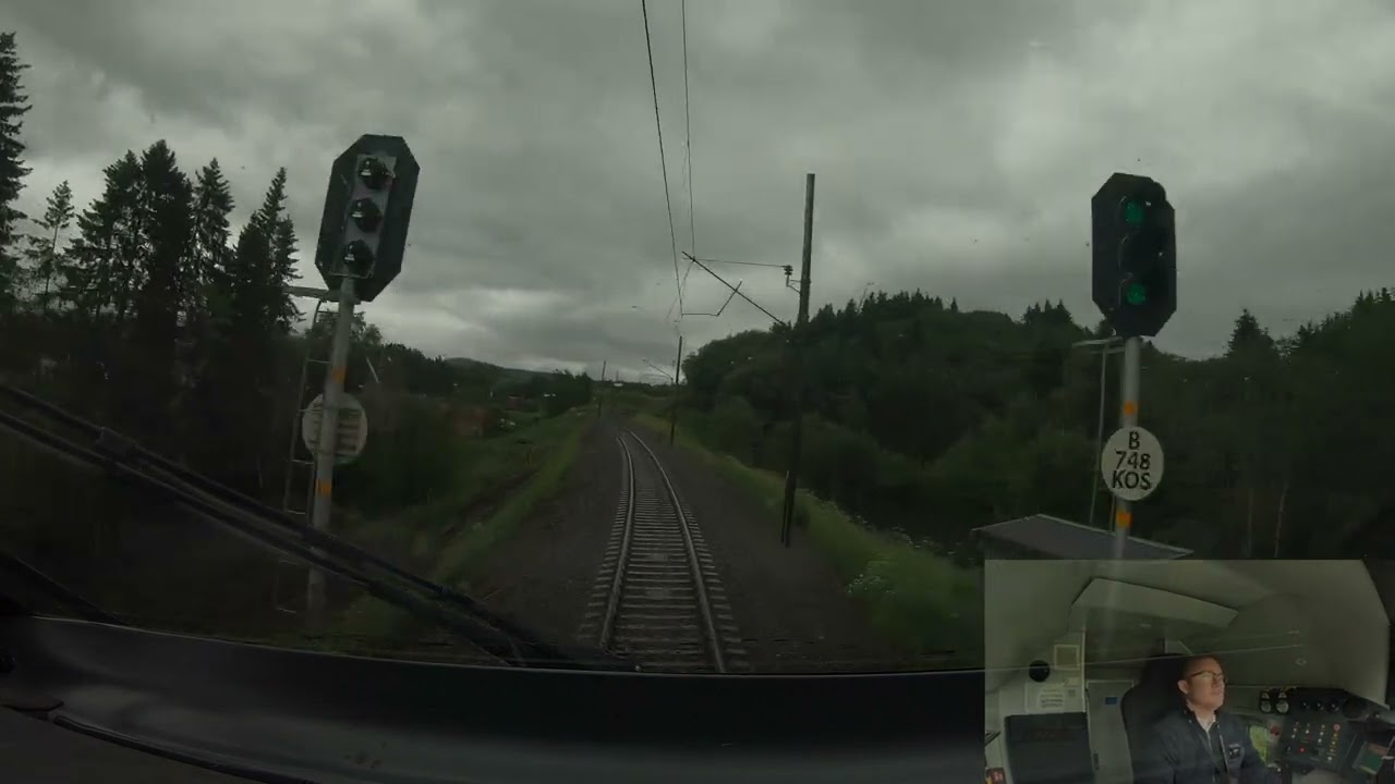 Train 46 Trondheim - Dombås with commentary