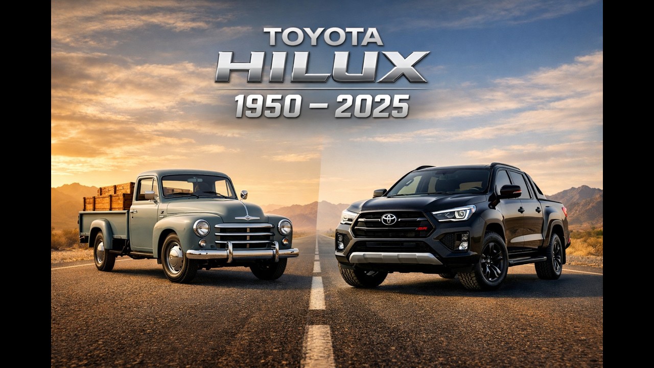 Toyota Hilux Evolution 1950–2025 | From Classic Workhorse to Invincible Legend