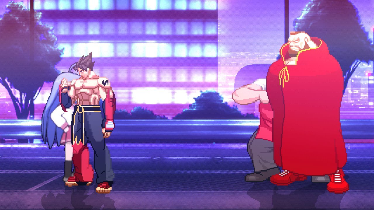 M.U.G.E.N - Jin Kazama & Konata vs Zangief & Karin