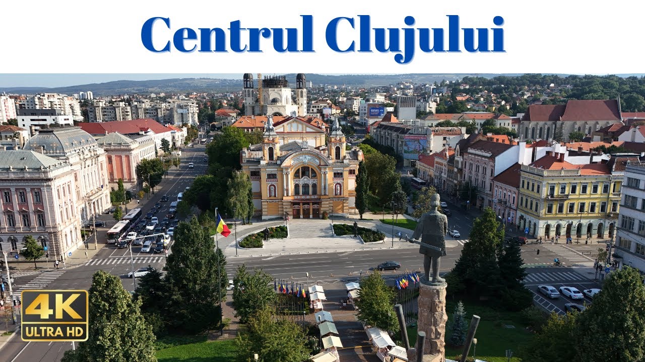 Centrul Clujului văzut din dronă