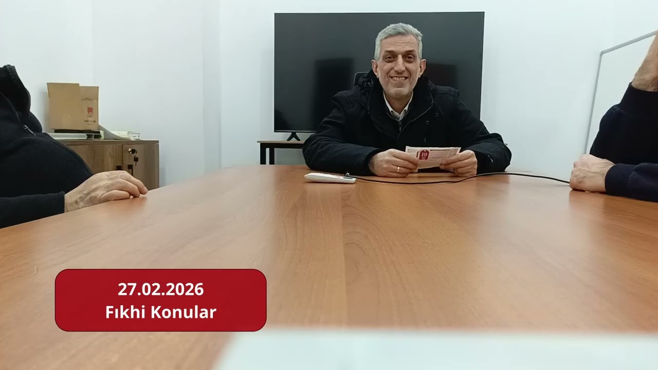 27.02.2026-Fıkhi Konular