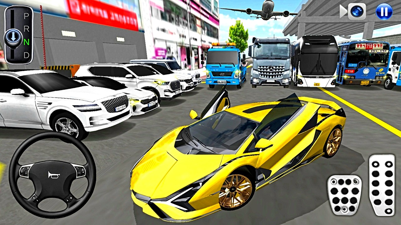 New Golden Lamborghini For Parking - 3d Driving Class android game || Car Game #gameplay #cargame