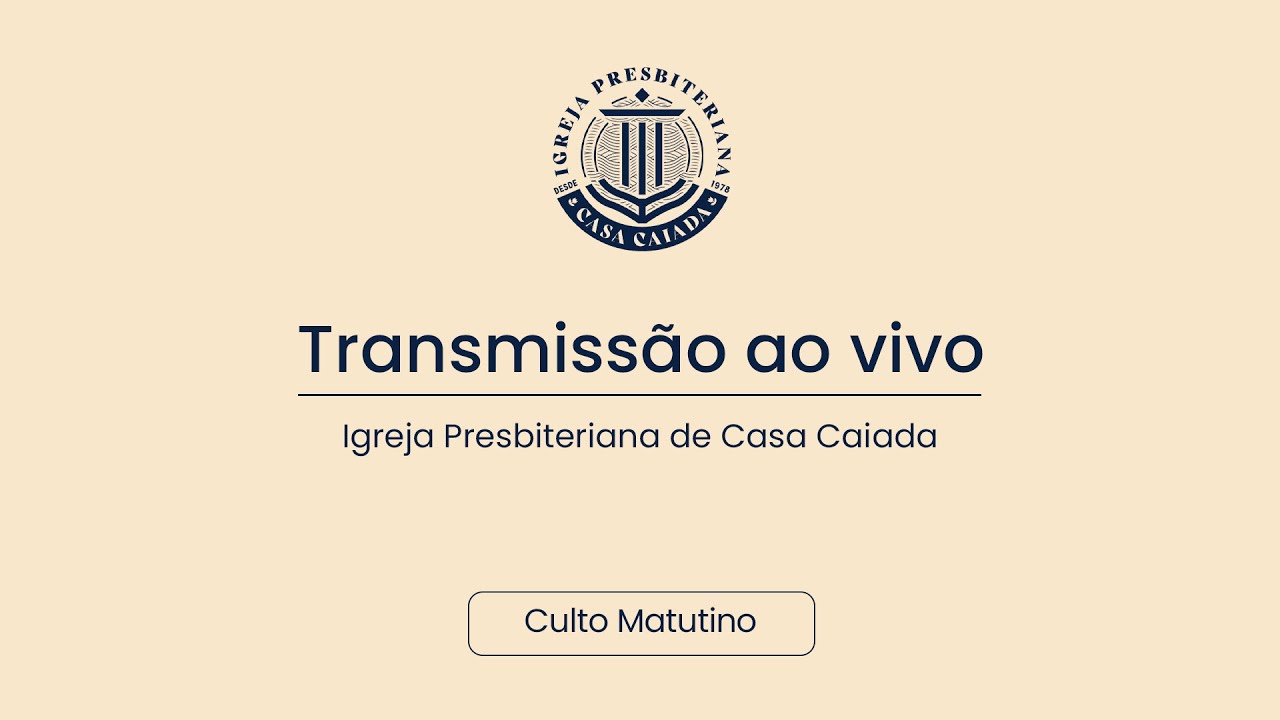 Culto Matutino Ao Vivo (11/01/2026) | Rev. Marco André