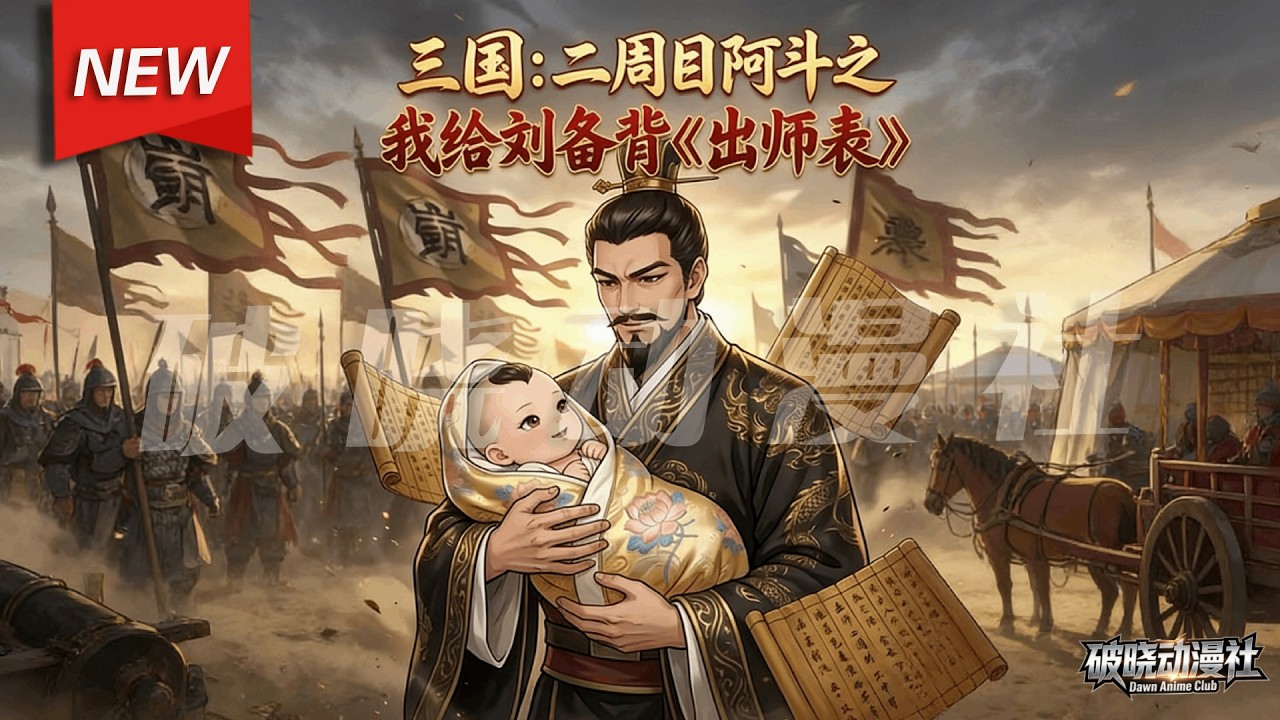 MULTISUB📢新番上线《三国：二周目阿斗之我给刘备背出师表》第1~47集丨刘禅带着前世记忆，回到刚刚出生的那一年——公元207年！父亲刘备竟听到他的心声！#漫剧 #破晓动漫社
