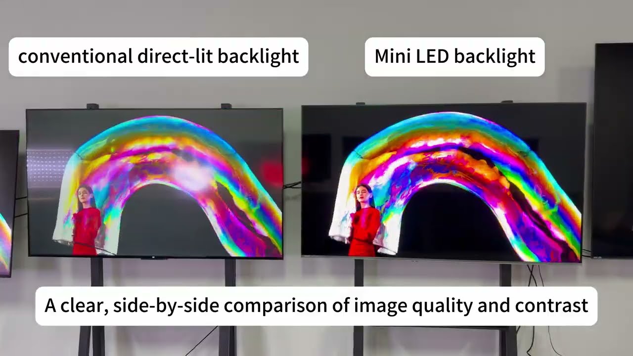 Conventional Backlight vs Mini LED – Side-by-Side Comparison