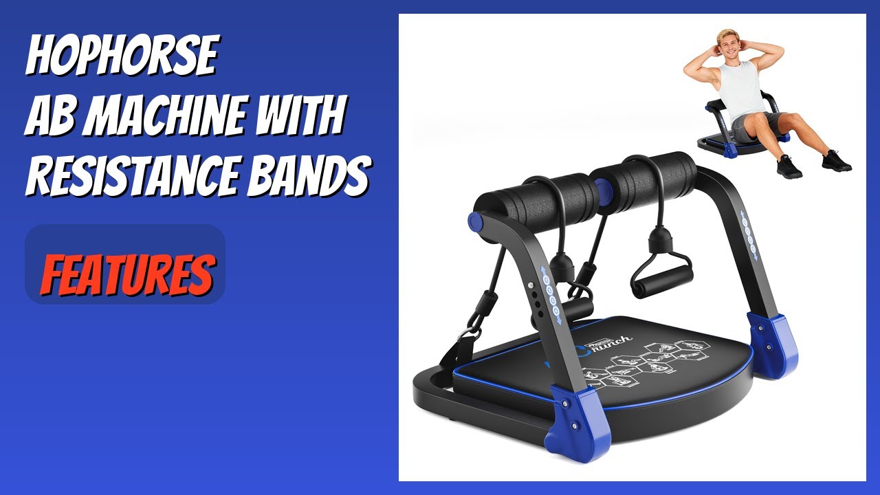 REVIEW (2026): Hophorse Ab Machine with Resistance Bands. Features