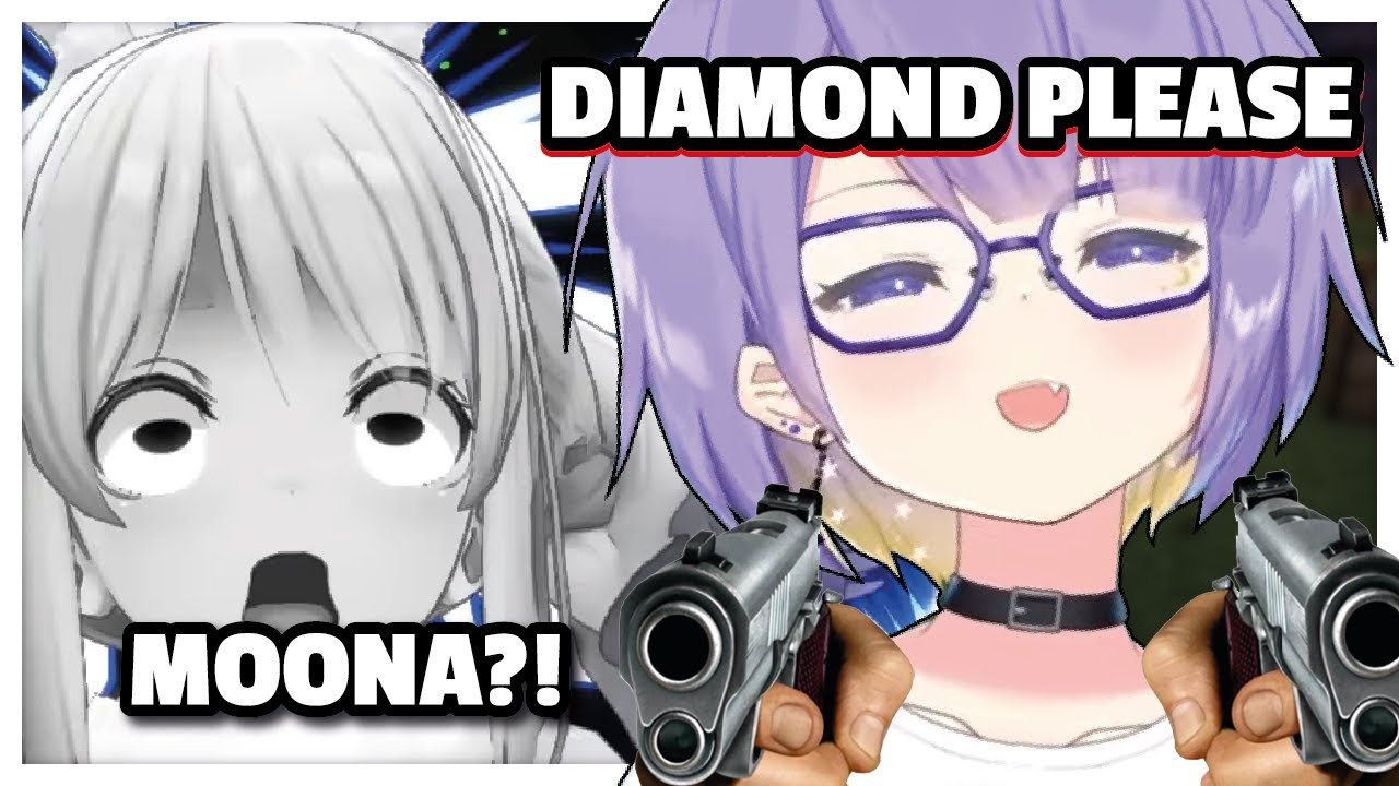 【PEKOMOON】Moona EXTORT Pekora as soon as they met in Minecraft (How the table turn)