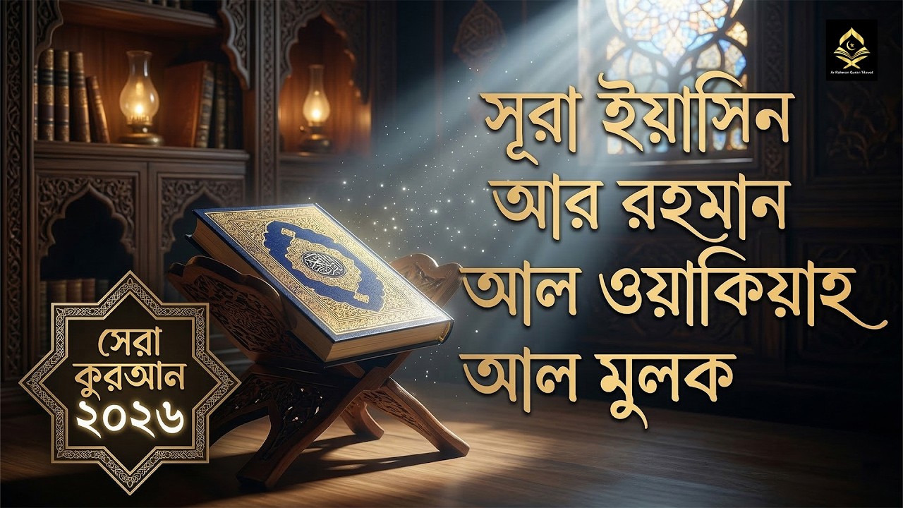 সেরা কুরআন ২০২৬ - সূরা ইয়াসিন আর রহমান আল ওয়াকিয়া আল মূলক । Quran Tilawat । Alaa Aqel Recitation