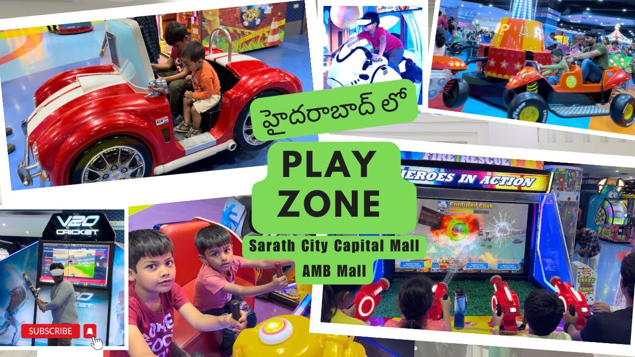 చిన్న పిల్లలు ఎక్కువ ఇష్టపడే Play Zone in AMB Mall, Hyderabad | Play Area for kids in Hyderabad