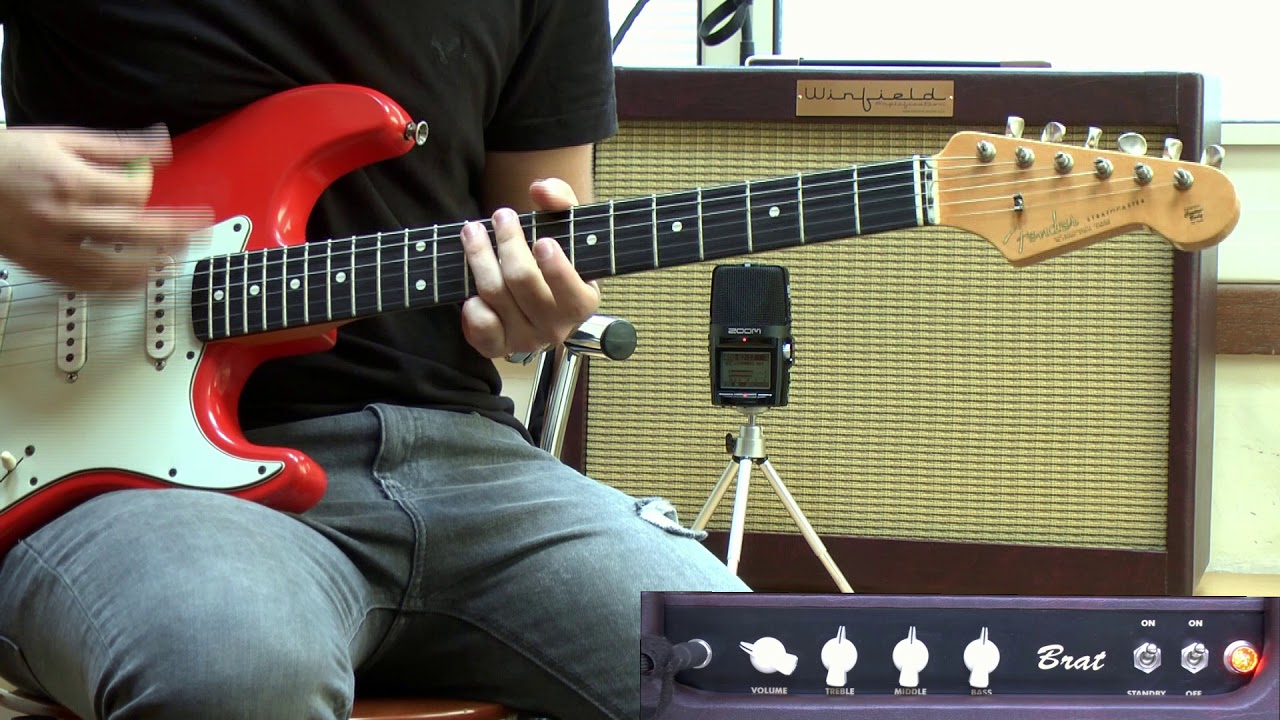 Winfield Thomas amps: The Brat + Weber Alnico Blue Pup