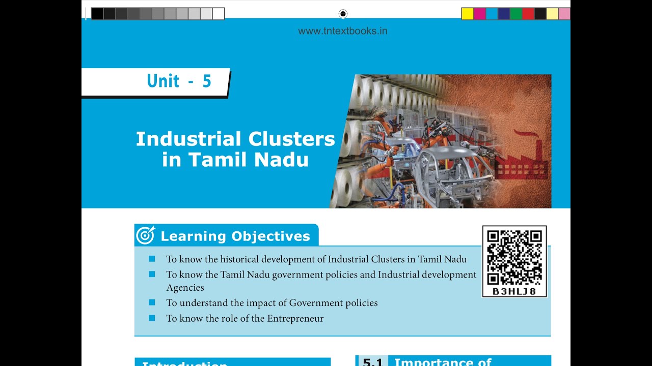 Industrial clusters in Tamilnadu | 10th Economics | TNPSC Unit 9