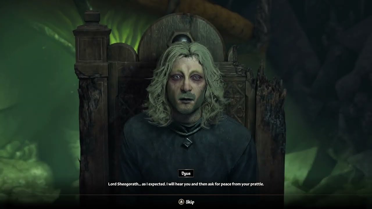 Oblivion Remastered- Dyus Dialogue After Becoming Sheogorath
