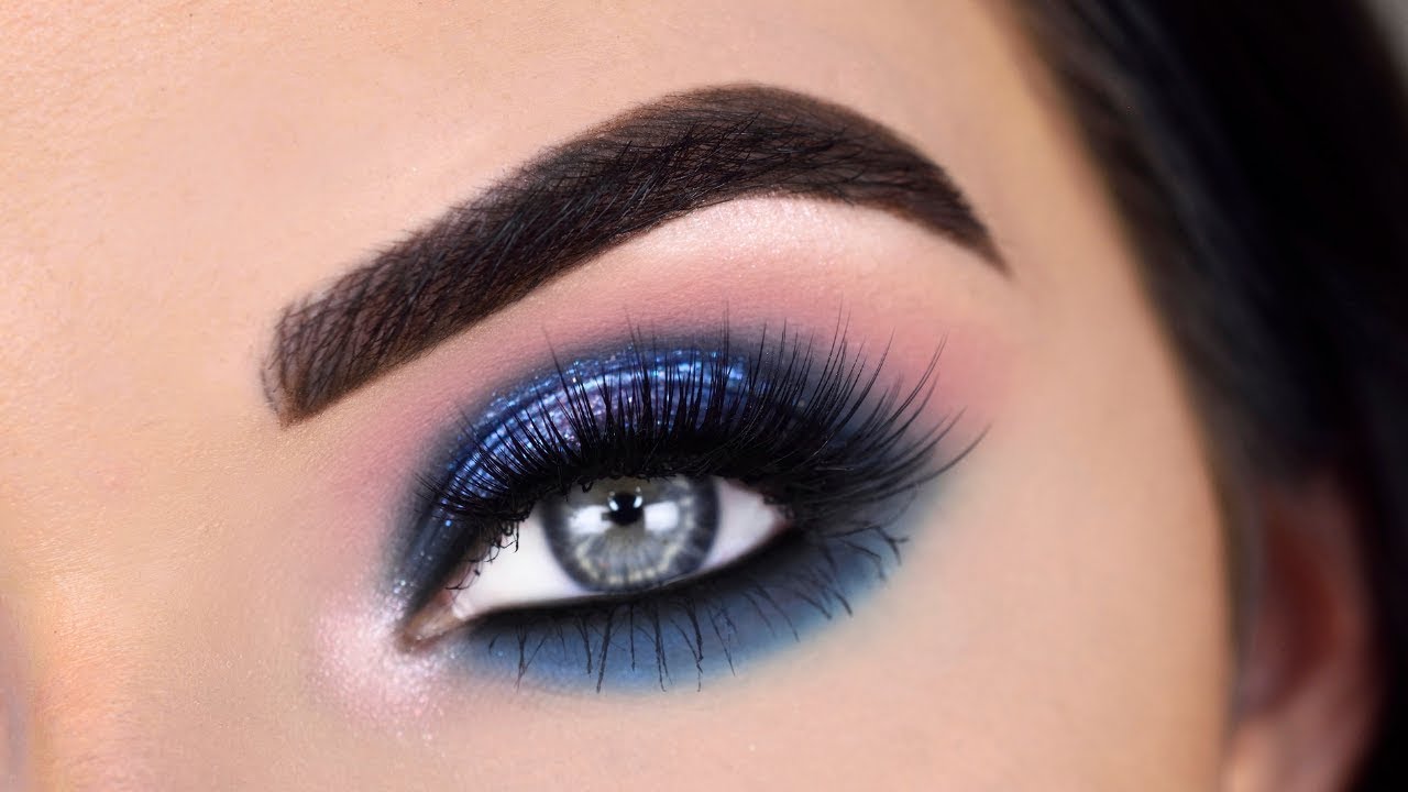 Dominique Cosmetics Rustic Glam Eyeshadow Palette | Blue Smokey Eye Makeup Tutorial
