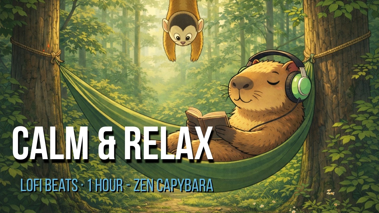 Lofi Beats for Studying & Focus 🌲 Calm Nature Study Music (Capybara Forest Vibes)