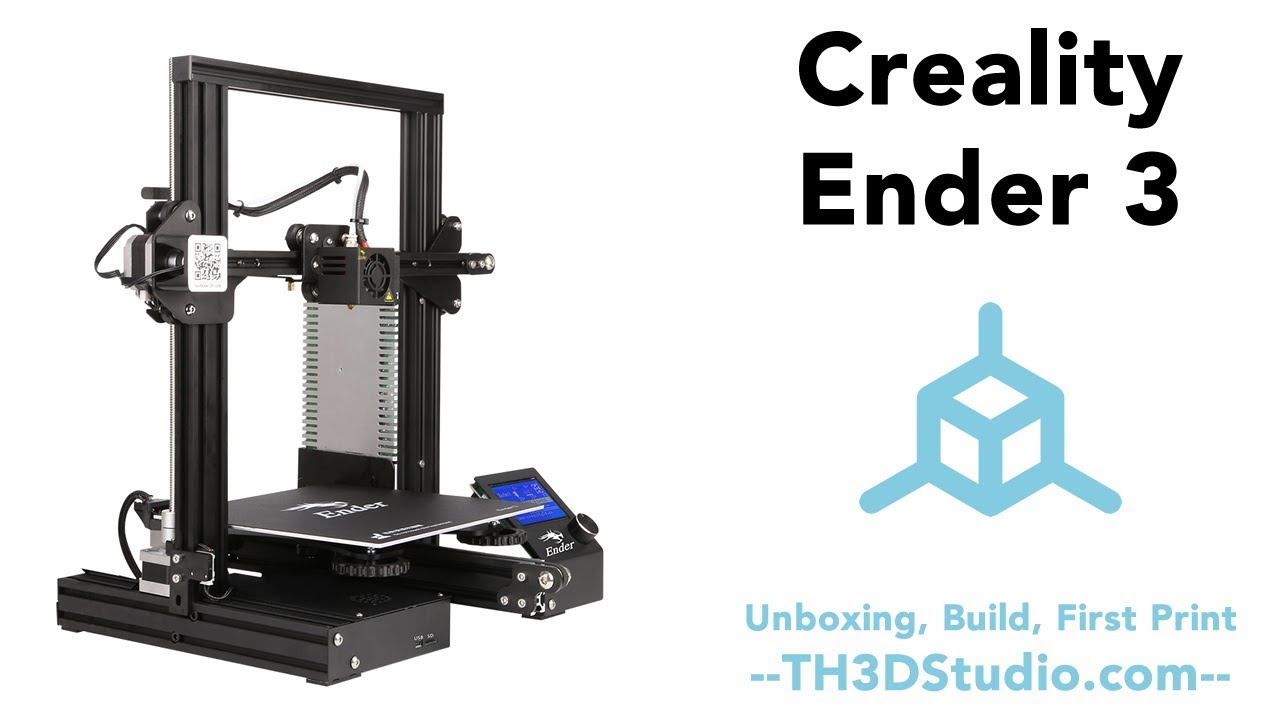 Creality Ender 3 Unboxing, Build, and First Print - EZABL Mini Giveaway!