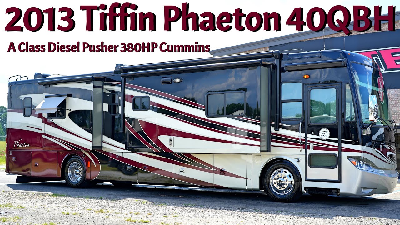 2013 Tiffin Phaeton 40QBH A Class 380HP Cummins Diesel Pusher from Porter’s RV Sales - $119,900