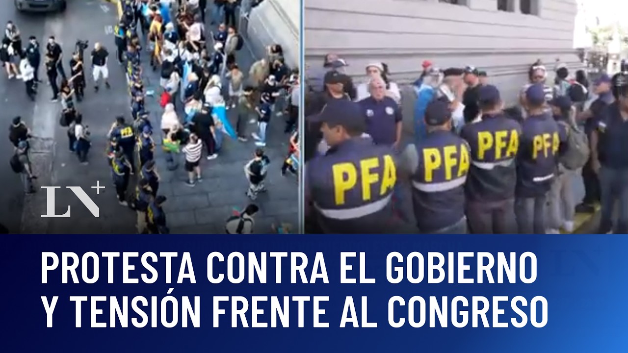 Otro miércoles de marcha: tensión, fuerte presencia policial y 3 detenidos