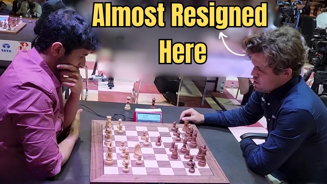 When Magnus Carlsen Almost Resigned Against Vidit But...!