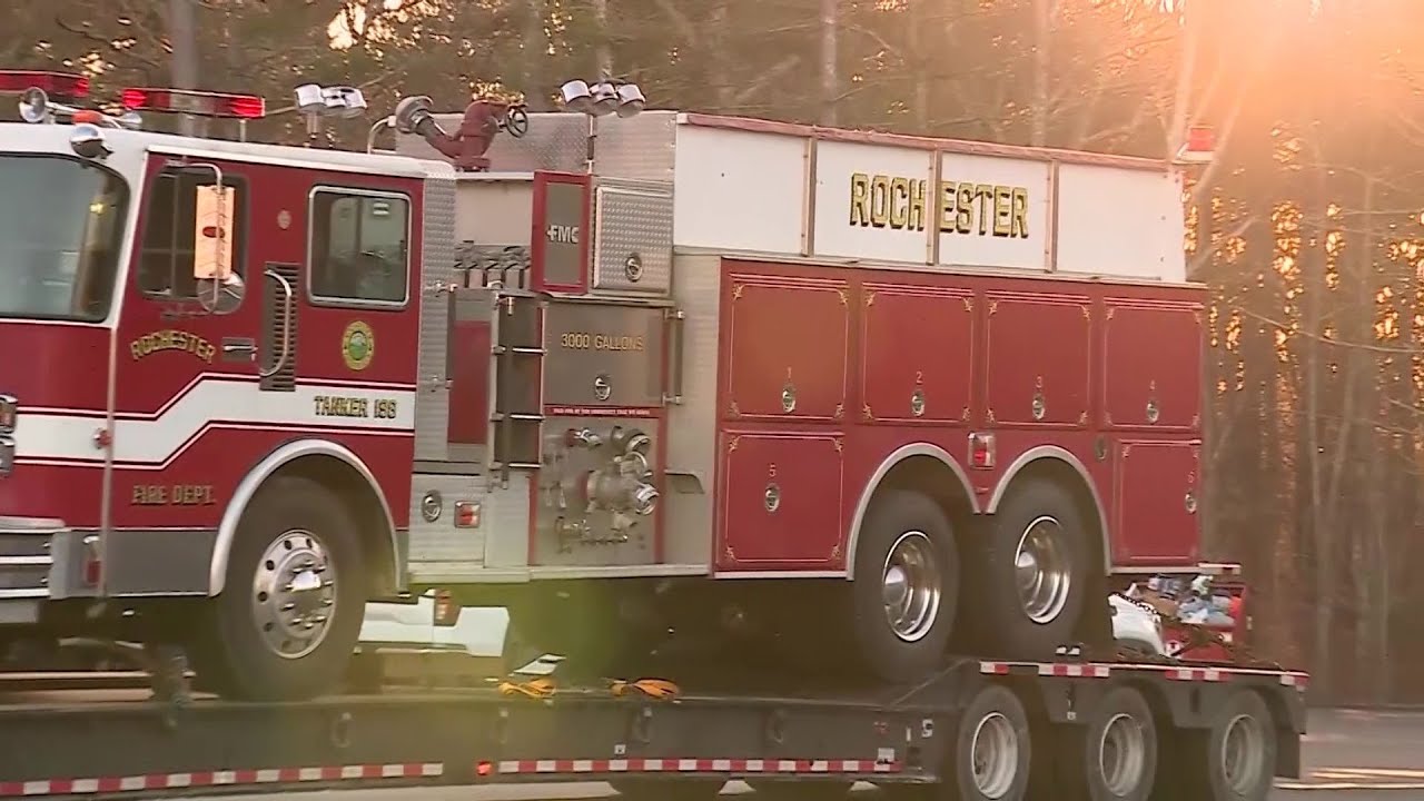 Mass. first responders meet Kentucky firefighters they donated fire truck to