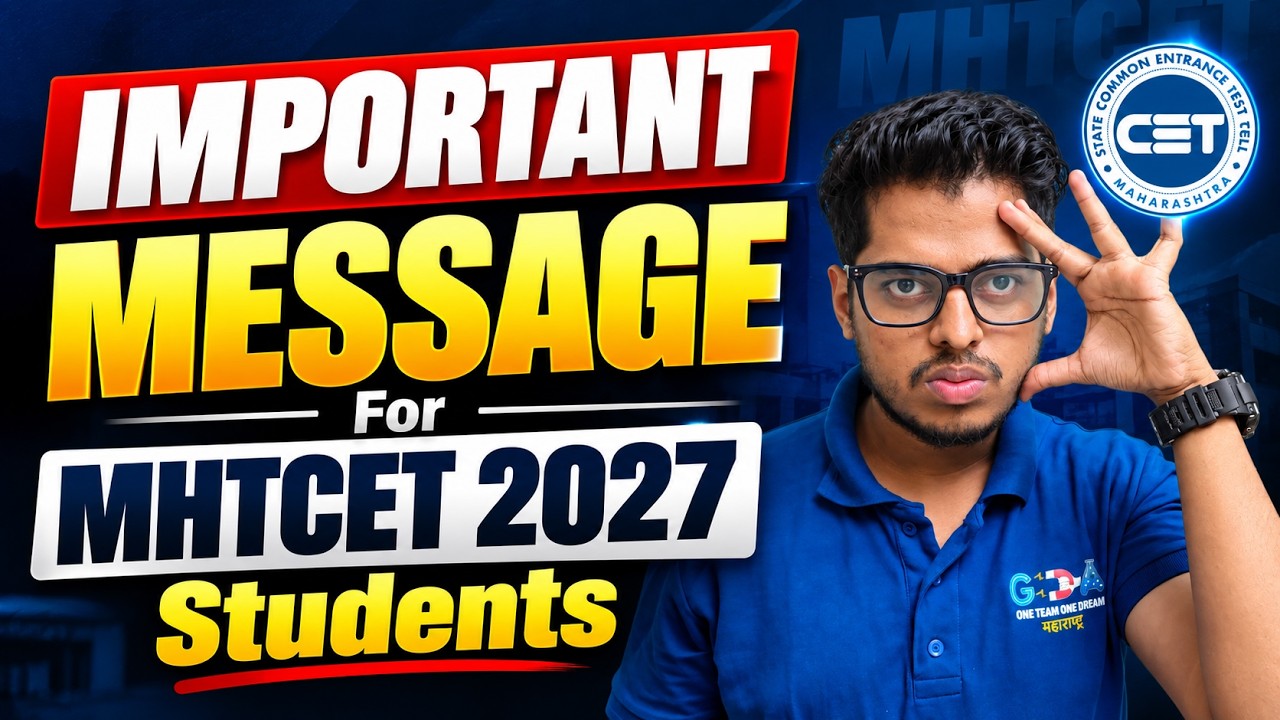 MHT-CET 2027 Students MUST WATCH THIS! 🚨