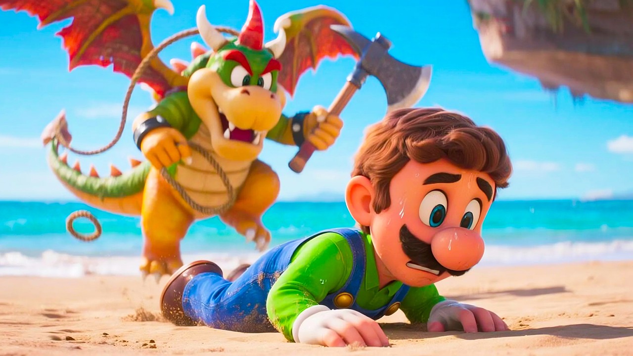🔥 Mario & a Princesa Lutam Corajosamente Contra o Dragão para Proteger o Castelo 🐉🏰✨