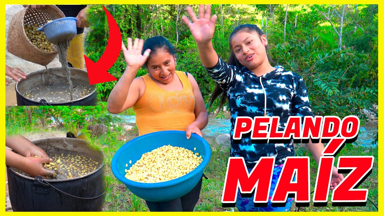 Así se pela el maíz para hacer mote pillo