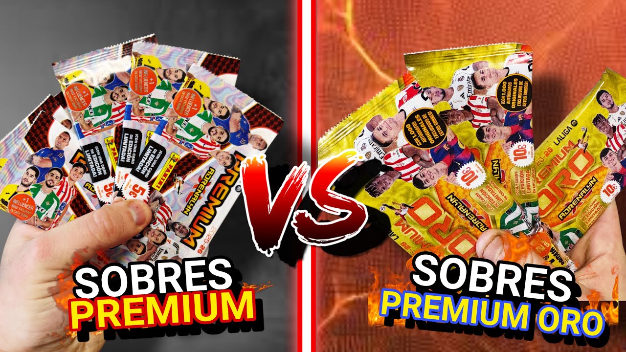 SOBRES PREMIUM vs PREMIUM ORO 😱 ¿Cuál es MEJOR? | Adrenalyn XL 2025/26