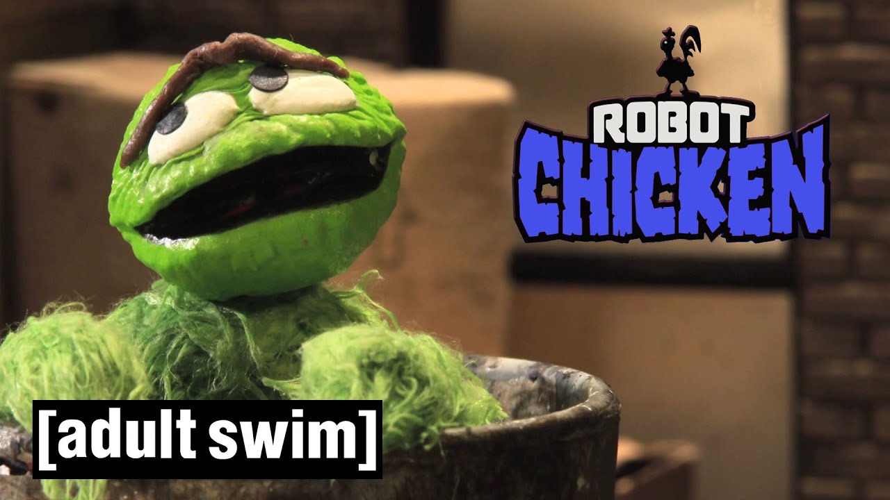 Sesame Street introduces recycling | Robot Chicken | Adult Swim