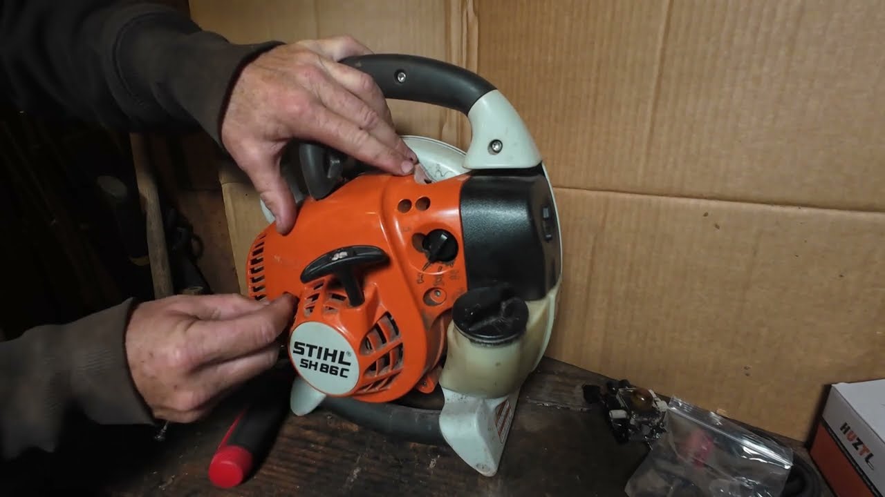 Замена карбюратора Stihl BG 86c