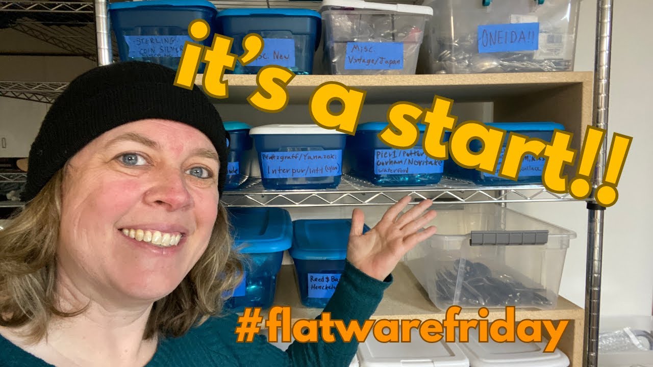 How We Organize Our Flatware for Reselling! #flatwarefriday