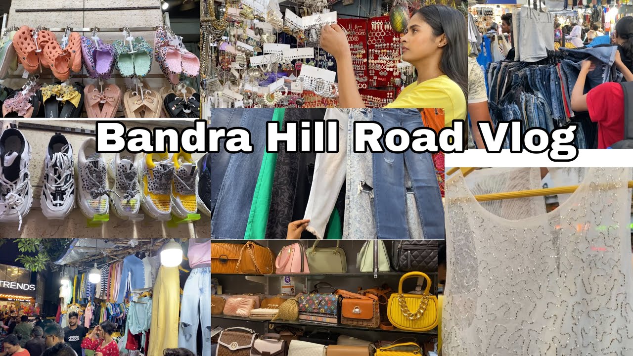 VLOG 30: MUMBAI STREET MARKET || BANDR HILL ROAD || PAY LESS, SHOP MORE 😊 || TRENDY COLLECTION